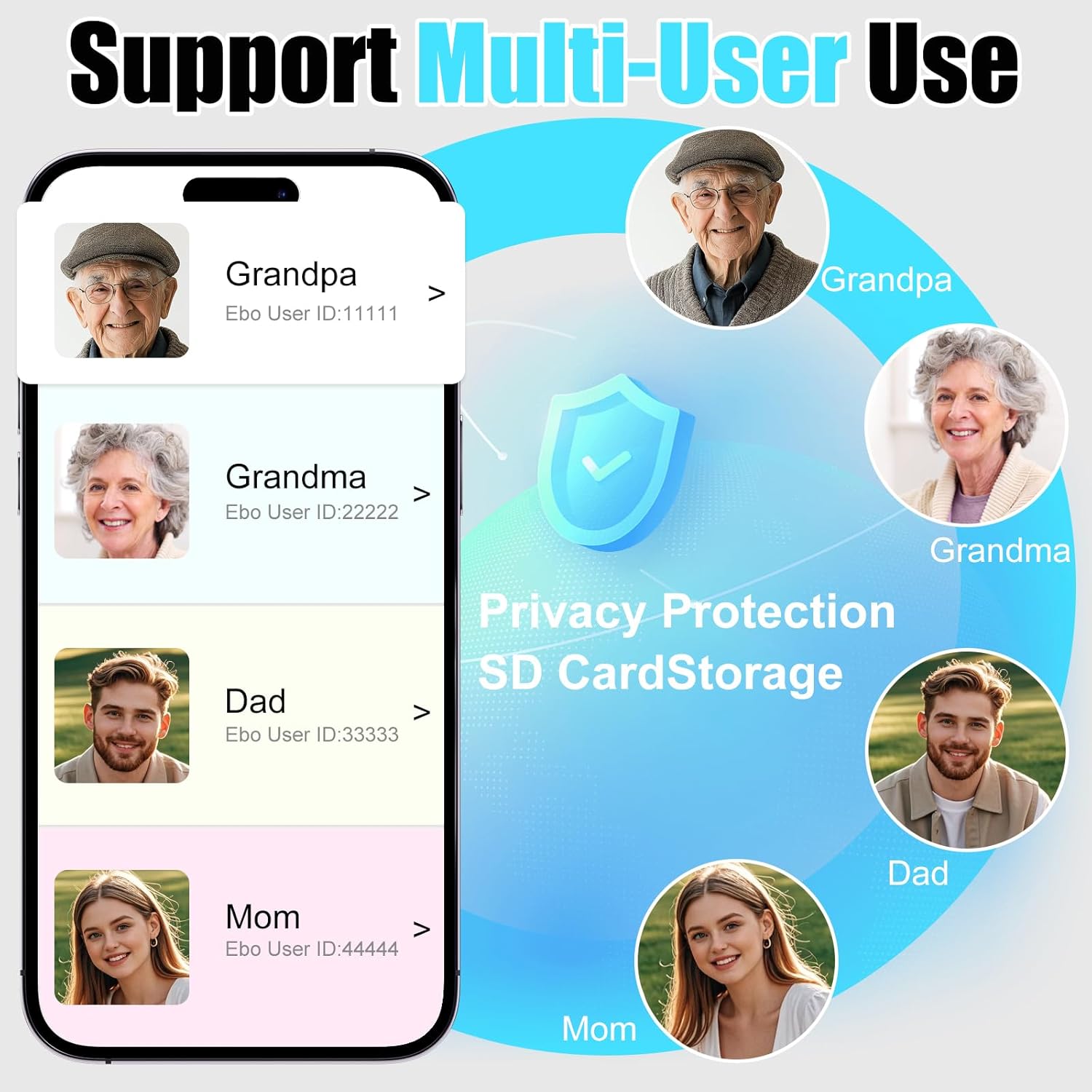 Haustierkamera Roboter, 1080P Dual Kameras Intelligente Roboterkamera, Blinkybot Camera Mit Ir-Nachtsicht, 2 Wege Audio, Bewegungserkennung, Videoaufzeichnung Für Haustiere, Haus, Kids